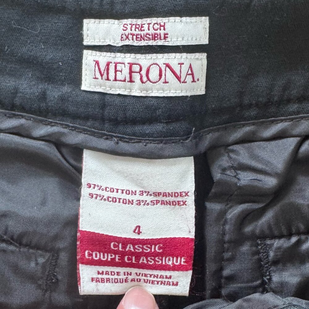 Black Ankle Office Pants, Size 4 - Picture 5 of 7